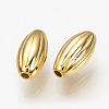 Brass Corrugated Beads KK-Q735-282G-1