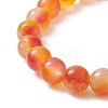 Two Tone Natural Jade Beaded Stretch Bracelet BJEW-JB09176-5