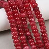 Dyed Natural White Jade Beads Strands G-G107-A43-01-2