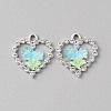 Platinum Alloy Rhinestone Pendants FIND-TAC0008-69P-07-1