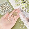 84Pcs 6 Styles Acrylic Imitation Pearl Beads Ball Stud Earring Findings STAS-FH0001-55-3