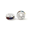 Brass Grade A Rhinestone Spacer Beads RB-A014-Z8mm-37S-2