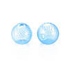 Transparent Handmade Blown Glass Globe Beads GLAA-T012-40C-05-2