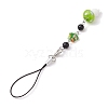 Handmade Lampwork Mushroom Mobile Straps HJEW-JM02290-5