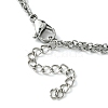304 Stainless Steel Cable Chains Double Layer Multi-strand Bracelet BJEW-TA00458-4