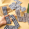 3 Rolls Tartan Cotton Linen Frayed Ribbon OCOR-TAC0035-11B-6