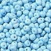 6/0 Opaque Baking Paint Glass Seed Beads SEED-M012-02A-13-3