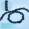   10 Strands 10 Colors Handmade Opaque Acrylic Cable Chains AJEW-PH0003-94-3