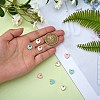 9Pcs 3 Colors Rack Plating Eco-friendly Brass Enamel Charms FIND-SZ0002-45-3