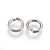 Non-Tarnish 304 Stainless Steel Open Jump Rings X-STAS-P212-25P-16-3