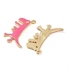 Rack Plating Alloy Enamel Pendants FIND-Q099-01G-02-2