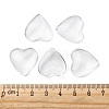 Transparent Glass Heart Cabochons GGLA-R021-20mm-5