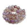 Faceted Natural Agate Beads Strands G-F447-12mm-K01-3