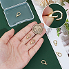 6Pcs Brass Spring Gate Rings KK-PH0012-70-3