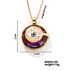 Vintage Sparkling Rhinestone Eye Pendant Necklaces NM4896-6-1