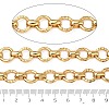 304 Stainless Steel Textured Ring Link Chains CHS-K023-11A-G-3