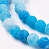 Natural Crackle Agate Beads Strands X-G-G055-6mm-2-3
