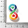 Infantile Autism Theme Silicone Focal Beads SIL-P007-C04-3