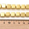 Electroplate Glass Beads Strands EGLA-F166-03B-6