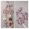 Cherry Non-woven Fabrics Hairpin Hair Clip Hanging Holder Storage Organizer ODIS-WH0025-129B-4