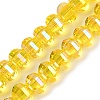 Electroplate Transparent Glass Beads Strands EGLA-B011-08A-AB06-1