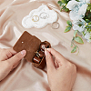 PU Imitation Leather Wedding Ring Pouch ABAG-WH0038-45B-4