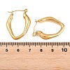 Hollow Nuggets 304 Stainless Steel Hoop Earrings EJEW-P345-05G-3