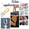 5Pcs 5 Colors Baking Paint Alloy Screw Locking Carabiners FIND-FI0001-12-7