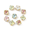 Brass Glass Rhinestone Sew on Rhinestones RGLA-U001-03G-01-1