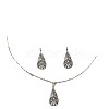 Alloy Pendant Necklaces & Dangle Earrings Sets FS-WGB4D45-01-5