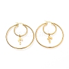 304 Stainless Steel Hoop Earrings EJEW-C501-02G-1