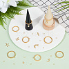 DELORIGIN DIY Charms Finger Ring Making Kit DIY-DR0001-24-4