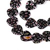 Handmade Millefiori Glass Beads Strands LAMP-T021-29-3