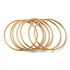 7Pcs PVD Vacuum Plating 201 Stainless Steel Plain Bangle Sets for Women BJEW-L664-022C-G02-3
