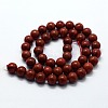Natural Red Jasper Beads Strands G-I199-25-10mm-2