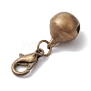 Brass Bell Pendant Decoration HJEW-JM02225-4