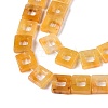 Natural Topaz Jade Beads Strands G-N342-100-3