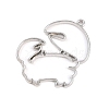 Zinc Alloy Open Back Bezel Pendants PALLOY-D580-05P-J-1