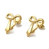 Ion Plating(IP) 304 Stainless Steel Bowknot Stud Earrings for Women EJEW-Z066-13G-1