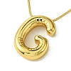 Ion Plating(IP) Initial Letter 304 Stainless Steel Pendant Necklace NJEW-R265-05G-G-1