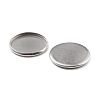 Non-Tarnish 316 Surgical Stainless Steel Cabochon Tray Settings STAS-I187-06F-P-3