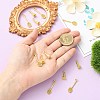 12Pcs 2 Styles Brass Pendants KK-CJ0004-49-4