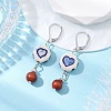 Porcelain Leverback Earrings EJEW-JE06304-2