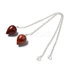 Natural Red Jasper Dowsing Pendulums G-R492-01S-10-1