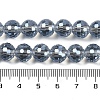 Transparent Electroplate Glass Beads Strands EGLA-N002-31-H06-4