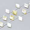 Natural Yellow Shell Pendants SSHEL-N036-019-2