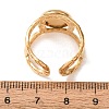 Hammered 304 Stainless Steel Cuff Ring Components SA-CBAC0DF-02B-G-3