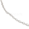 Non-Tarnish 304 Stainless Steel Cable Chain Necklace for Women NJEW-G104-03P-2