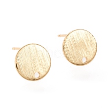 Brass Stud Earring Findings KK-F820-41G