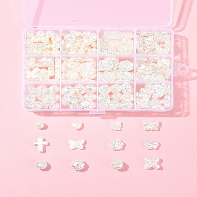 ABS Plastic Imitation Pearl Bead SACR-FS0001-82-1